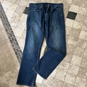 Levi's Men's Dark Blue Straight Jeans